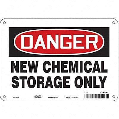 Safety Sign 7 in x 10 in Aluminum