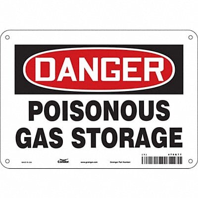 Safety Sign 7 in x 10 in Aluminum