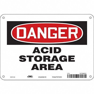 Safety Sign 7 in x 10 in Aluminum