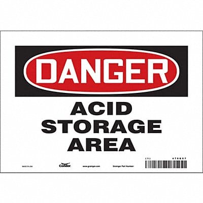 Safety Sign 7 inx10 in Vinyl