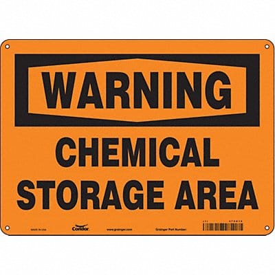 Safety Sign 10 inx14 in Polyethylene