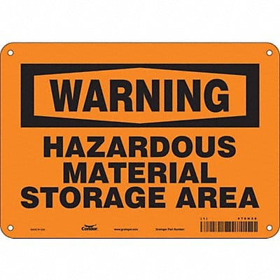 Safety Sign 7 in x 10 in Polyethylene