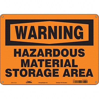 Safety Sign 10 inx14 in Polyethylene