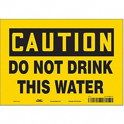 Safety Sign 7 in x 10 in Vinyl Safety Sign 7 in x 10 in Vinyl