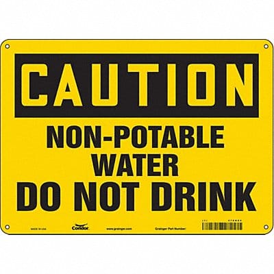 Safety Sign 10 in x 14 in Aluminum