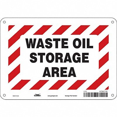 Safety Sign 7 inx10 in Polyethylene