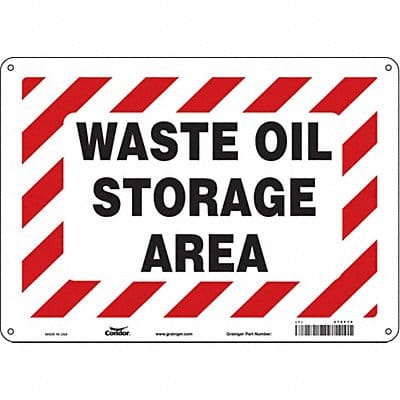 Safety Sign 10 inx14 in Polyethylene