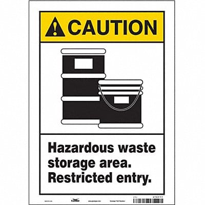 Safety Sign 14 in x 10 in Vinyl