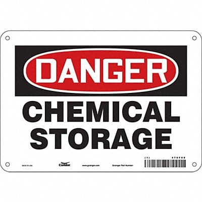 J6913 Safety Sign 7 inx10 in Polyethylene
