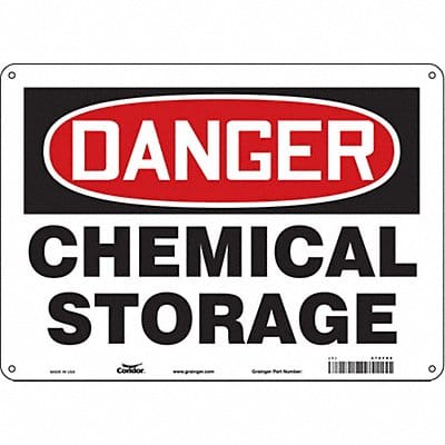 Safety Sign 10 inx14 in Polyethylene
