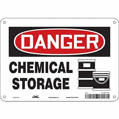 Safety Sign 7 in x 10 in Aluminum