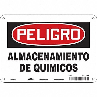 Safety Sign 7 in x 10 in Aluminum
