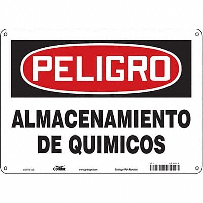 Safety Sign 10 in x 14 in Aluminum