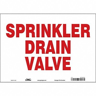 Safety Sign 10 in x 14 in Vinyl