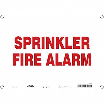 Safety Sign 10 in x 14 in Polyethylene