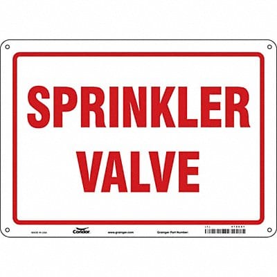 Safety Sign 10 in x 14 in Aluminum