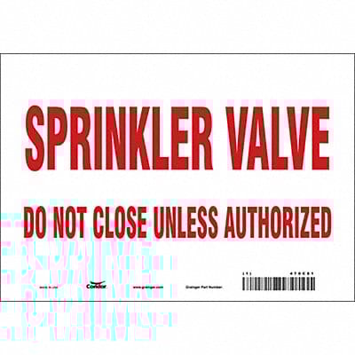 Safety Sign 7 in x 10 in Vinyl