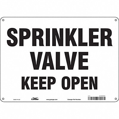 Safety Sign 10 in x 14 in Aluminum