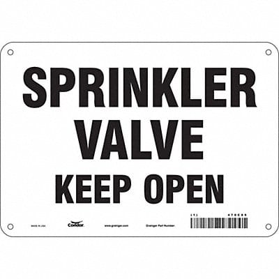 Safety Sign 7 in x 10 in Polyethylene
