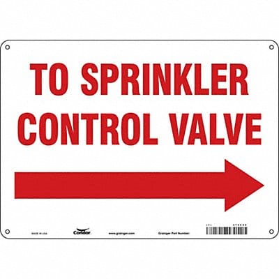 Safety Sign 10 in x 14 in Aluminum