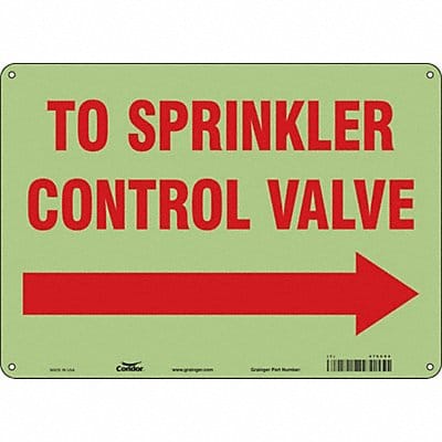 Safety Sign 10 in x 14 in Polyethylene