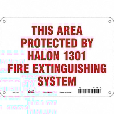 Safety Sign 7 in x 10 in Aluminum