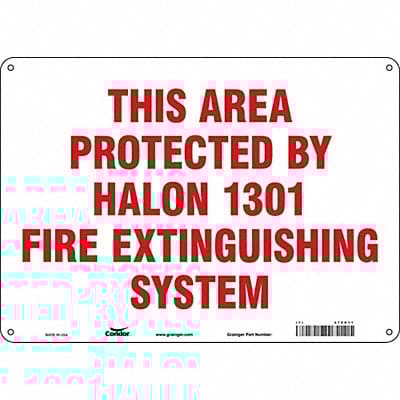 Safety Sign 10 in x 14 in Aluminum