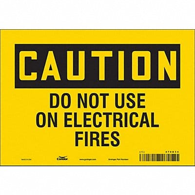 Safety Sign 7 in x 10 in Vinyl