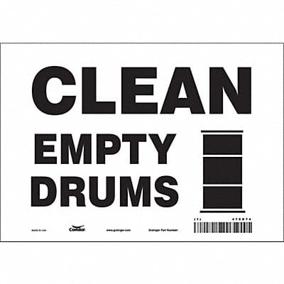 Safety Sign 7 inx10 in Vinyl