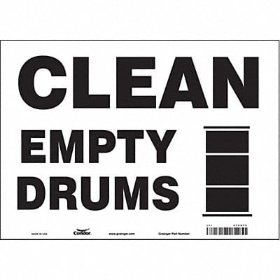 Safety Sign 10 inx14 in Vinyl