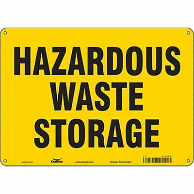 Safety Sign 10 inx14 in Polyethylene