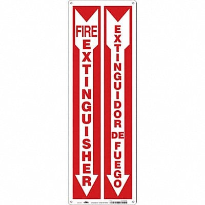 Safety Sign 24 in x 8 in Aluminum