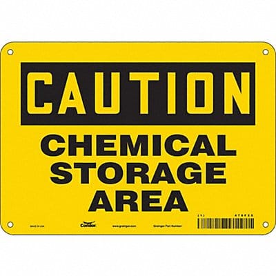 Safety Sign 7 inx10 in Polyethylene