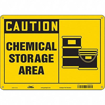 Safety Sign 10 inx14 in Aluminum