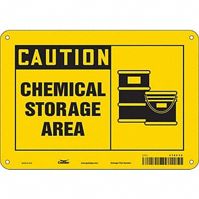 Safety Sign 7 inx10 in Polyethylene