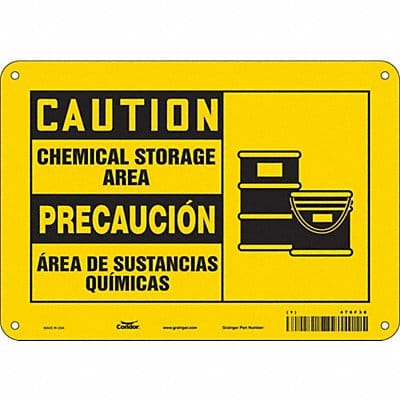 Safety Sign 7 in x 10 in Aluminum