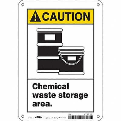 Safety Sign 10 inx7 in Aluminum