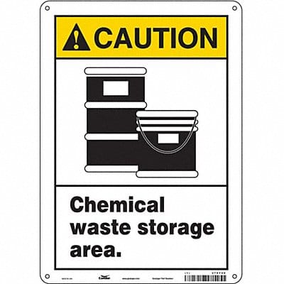 Safety Sign 14 inx10 in Aluminum