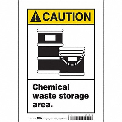 Safety Sign 10 in x 7 in Vinyl