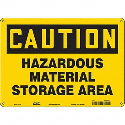 Safety Sign 10 inx14 in Aluminum