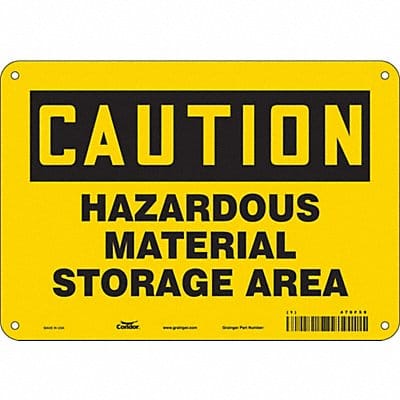 Safety Sign 7 inx10 in Polyethylene