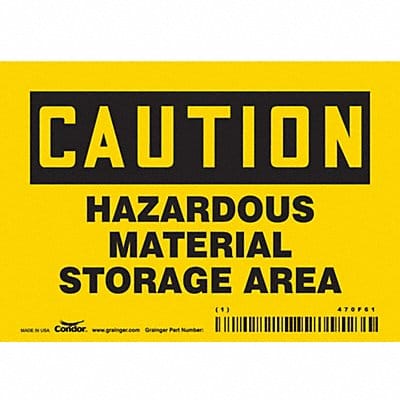 Safety Sign 3 1/2 inx5 in Vinyl