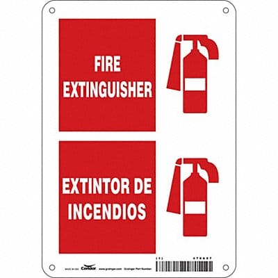 J9624 Safety Sign 10 in x 7 in Polyethylene