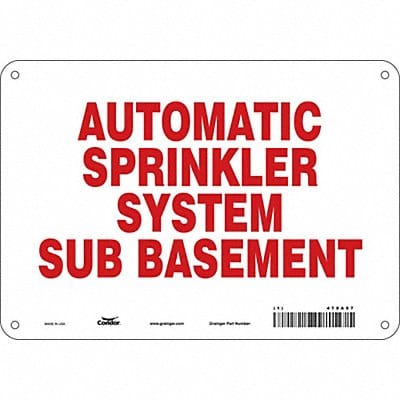 Safety Sign 7 in x 10 in Aluminum