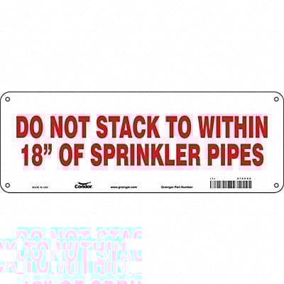Safety Sign 5 in x 14 in Aluminum