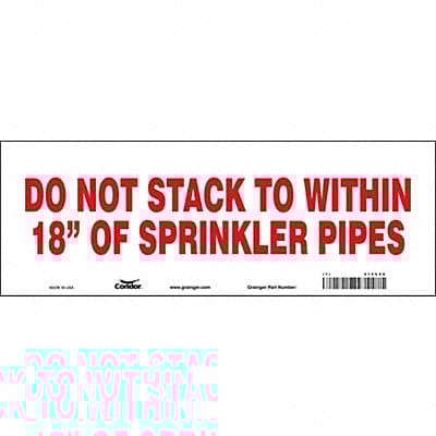 Safety Sign 5 in x 14 in Vinyl