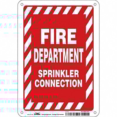 Safety Sign 10 in x 7 in Aluminum