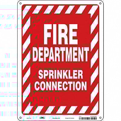 Safety Sign 14 in x 10 in Aluminum