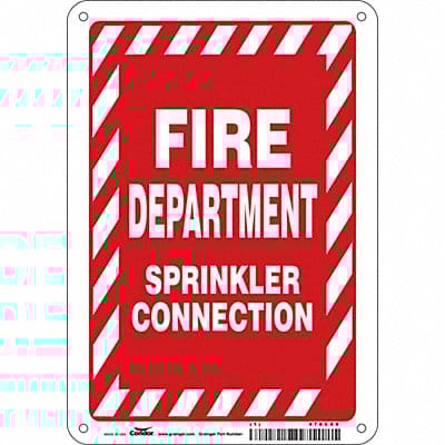 Safety Sign 10 in x 7 in Polyethylene