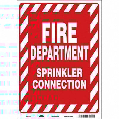 Safety Sign 14 in x 10 in Vinyl